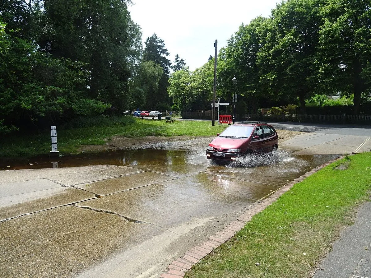Brookley Road en de watersplash