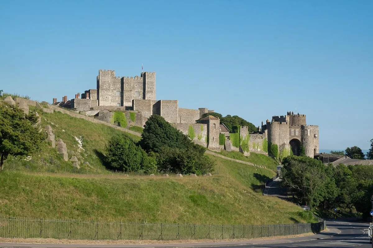 De witte kliffen en Dover Castle