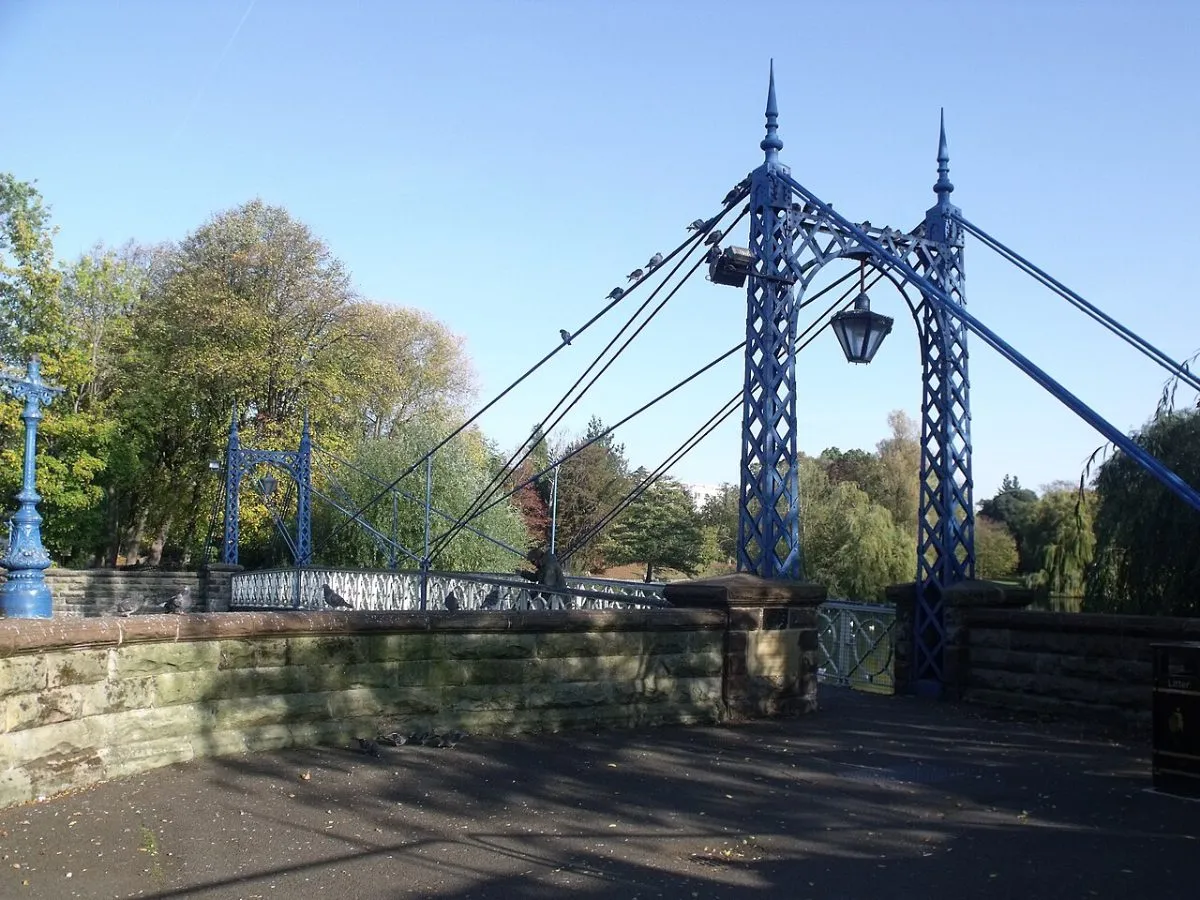 Mill Gardens en de rivier de Leam