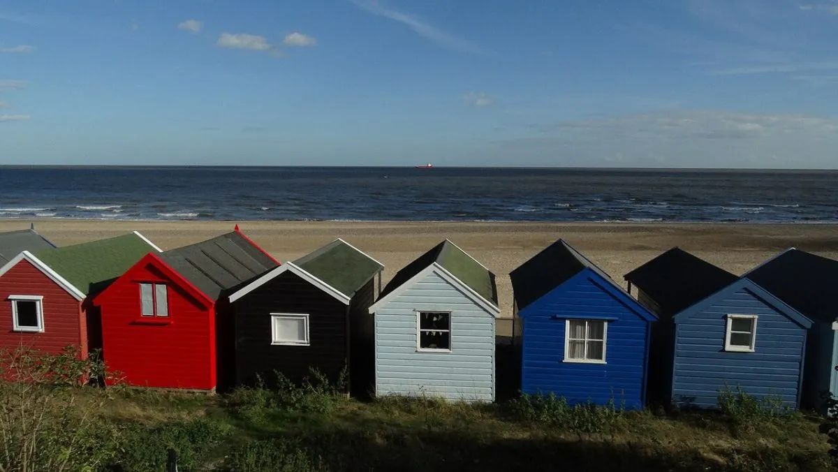 De strandhuisjes