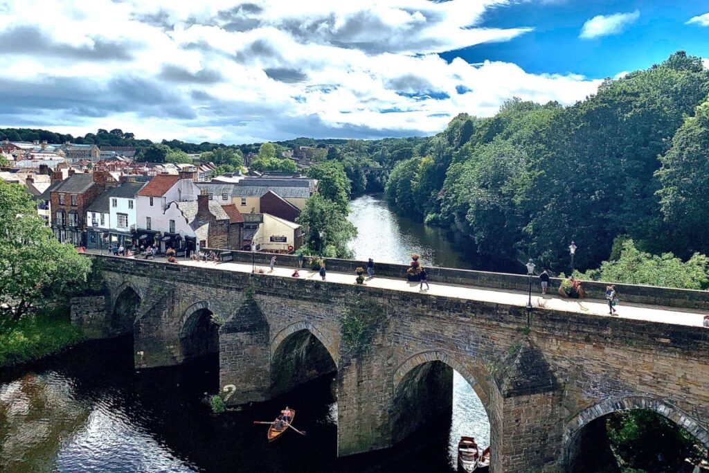 De rivier de Wear door Durham