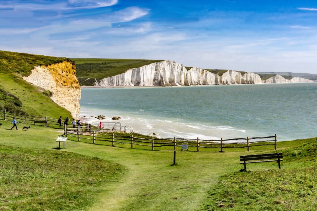 Uitzicht op de Seven Sisters