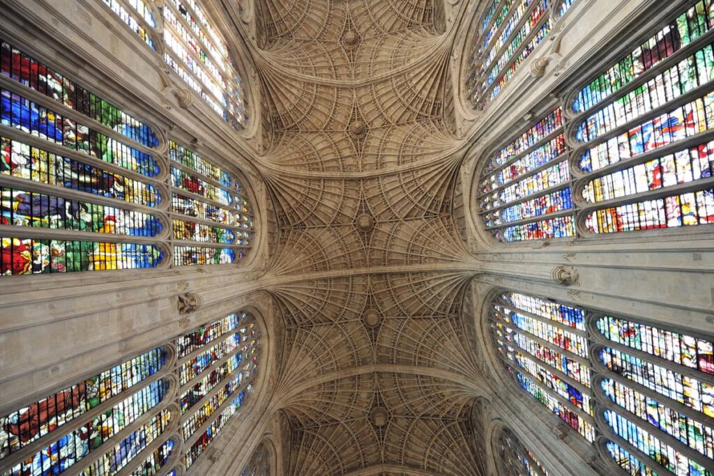 glas in lood van King’s College Chapel
