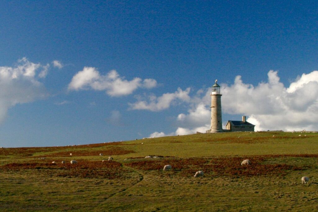 De oude vuurtoren op Lundy Island